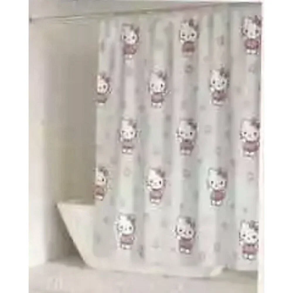 Hello Kitty Gray-Pink Waving Hello Kitty Graphic Cotton 72
